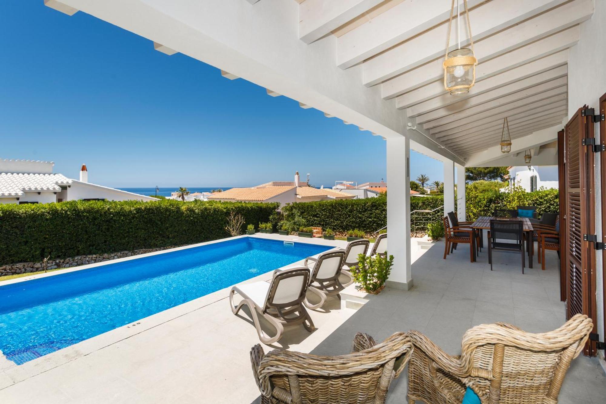 Bini Sole - Villa De Lujo Con Piscina En Menorca Binibeca Extérieur photo